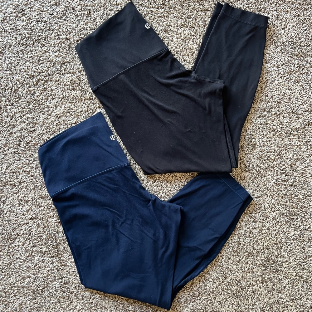 Two pairs Lululemon Align Leggings